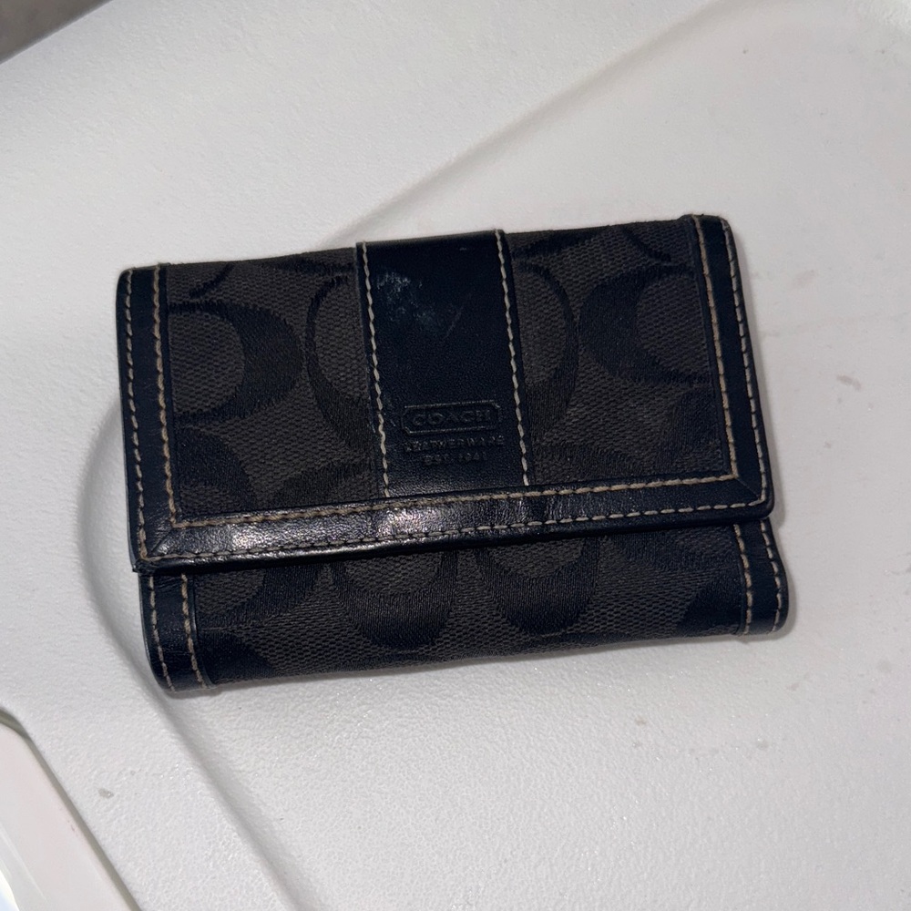 Coach Black Signature Wallet